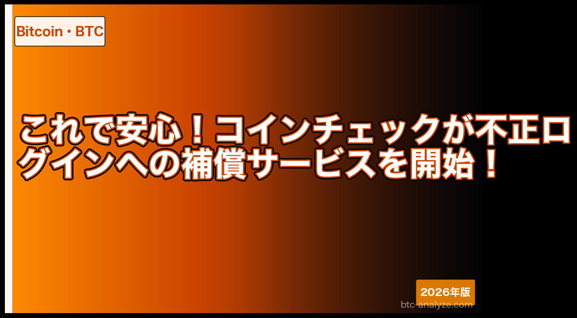 これで安心！コインチェックが不正ログインへの補償サービスを開始！