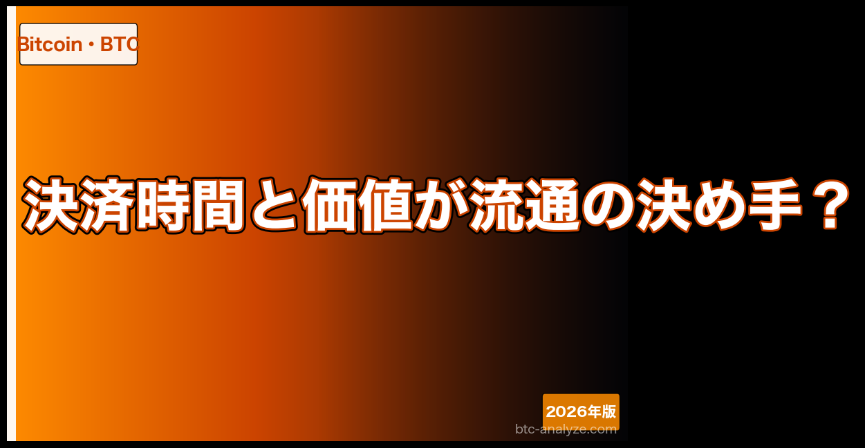 決済時間と価値が流通の決め手？