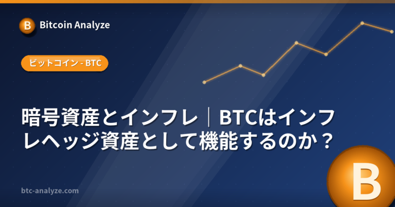 暗号資産とインフレ｜BTCはインフレヘッジ資産として機能するのか？の解説画像