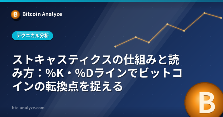 ストキャスティクスの仕組みと読み方：%K・%Dラインでビットコインの転換点を捉えるの解説画像