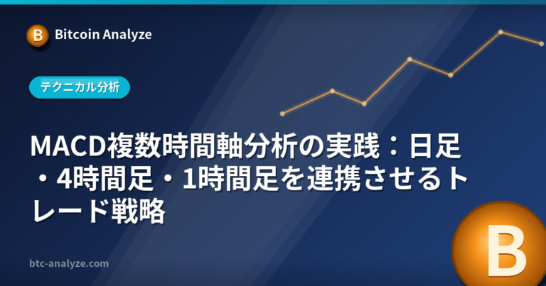 MACD複数時間軸分析の実践：日足・4時間足・1時間足を連携させるトレード戦略の解説画像
