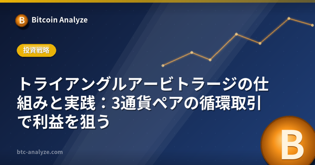 トライアングルアービトラージの仕組みと実践：3通貨ペアの循環取引で利益を狙うの解説画像