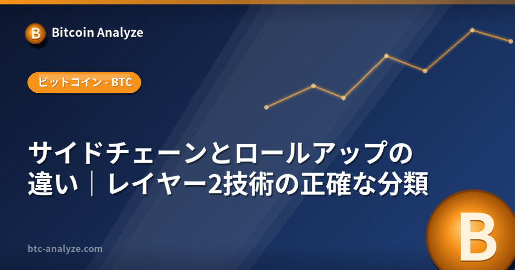 サイドチェーンとロールアップの違い｜レイヤー2技術の正確な分類の解説画像