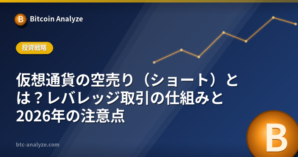 仮想通貨の空売り（ショート）とは？レバレッジ取引の仕組みと2026年の注意点の解説画像