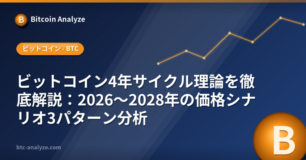 ビットコイン4年サイクルは崩れた?半減期と過去データを検証の解説画像