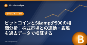 ビットコインとS&P500の相関分析：株式市場との連動・乖離を過去データで検証するの解説画像