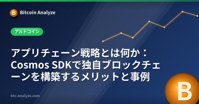 アプリチェーン戦略とは何か：Cosmos SDKで独自ブロックチェーンを構築するメリットと事例の解説画像
