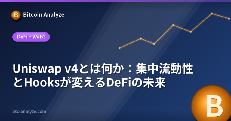 Uniswap v4とは何か：集中流動性とHooksが変えるDeFiの未来の解説画像