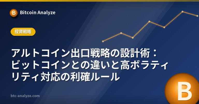 アルトコイン出口戦略の設計術：ビットコインとの違いと高ボラティリティ対応の利確ルールの解説画像