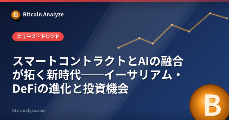 スマートコントラクトとAIの融合が拓く新時代──イーサリアム・DeFiの進化と投資機会の解説画像