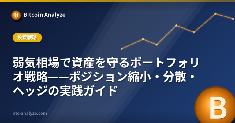 弱気相場で資産を守るポートフォリオ戦略——ポジション縮小・分散・ヘッジの実践ガイドの解説画像