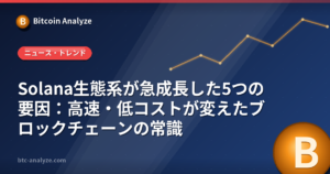 Solana生態系が急成長した5つの要因:高速・低コストが変えたブロックチェーンの常識の解説画像