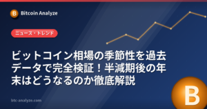 ビットコイン相場の季節性を過去データで完全検証！半減期後の年末はどうなるのか徹底解説の解説画像