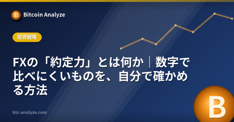 FXの「約定力」とは何か｜数字で比べにくいものを、自分で確かめる方法の解説画像